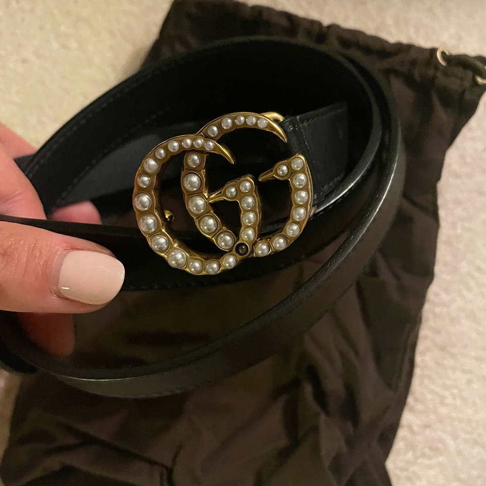 Small Gucci Pearl Belt